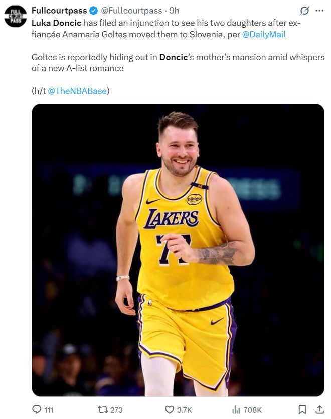 东契奇狂砍60分率湖人逆转热火 生涯第三次单场